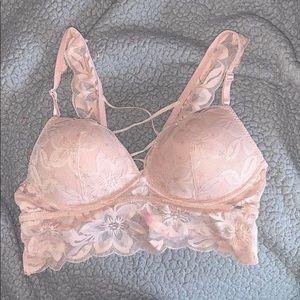 VS Pink lacy pink push-up bra/bralette